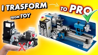 I TURNED a mini TOY lathe into a PRO Machine!