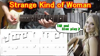 ?TAB?Strange Kind of Woman (full) / Deep Purple - Guitar lesson - How to play