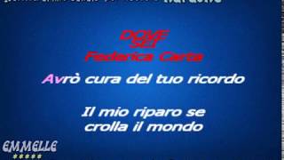 dove sei karaoke Federica Carta [EMMELLE KARAOKE]