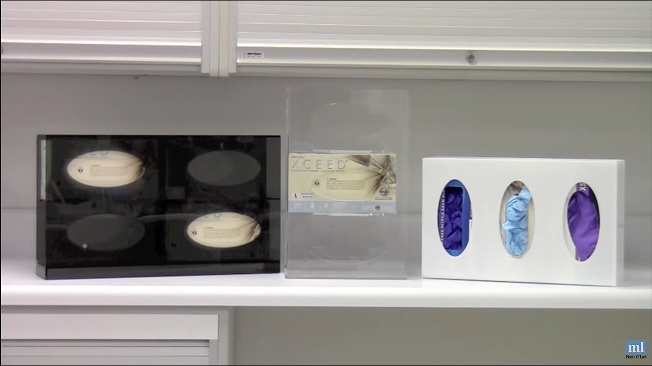 Side-Loading Acrylic Glove Dispensers - Marketlab
