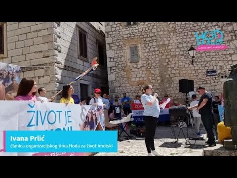 Imotski, Hod za život, 21. 5. 2022. - govor Ivana Prlić