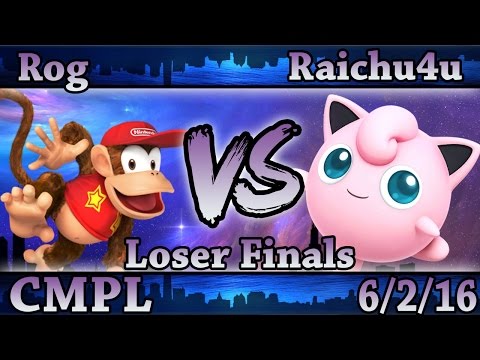 CMPL 4 - Pluse|Rog (Diddy Kong) Vs Raichu4u (Jigglypuff C.Falcon) Smash Wii U Loser Finals - Smash 4