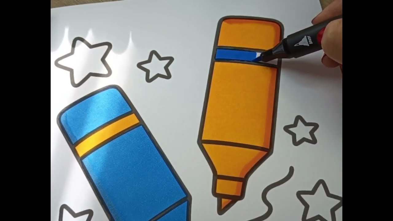 Asmr colouring Back to School coloring book 