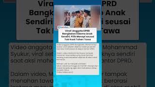 Momen Anggota DPRD Bangkalan Didemo Anaknya yang Orasi Lantang di Atas Mobil Komando