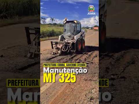 Governo inicia reparos em trecho da MT 325 saindo de Juara sentido Rio Arinos