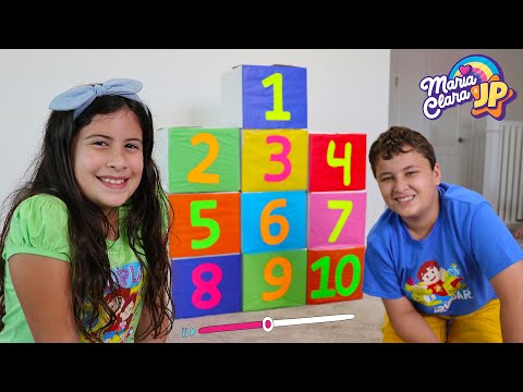 Maria Clara e JP ensinam a contar até 10 - Мария Клара и JP учат считать до 10