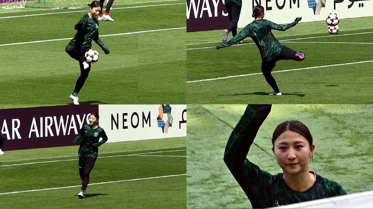 2026.03.28 AFC女子チャンピオンズリーグ 2025/26 準々決勝 - 日テレ・東京ヴェルディベレーザ vs スタリオン・ラグナ (フィリピン) - 塩越柚歩 選手ウォーミングアップ