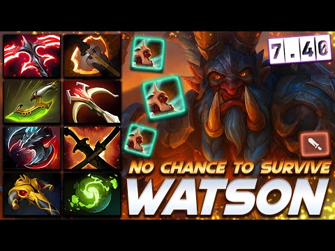 [7.40] Watson Troll Warlord Super Carry - Dota 2 Pro Gameplay [Watch & Learn]