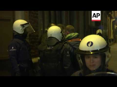 Tension at scene of police raid in Molenbeek