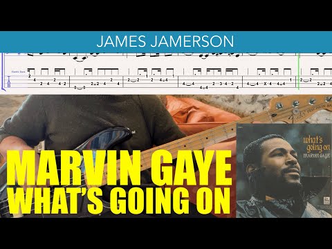 James Jamerson // Marvin Gaye - What's Going On // BASS COVER + TABS