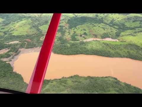 AS 4 BARRAGENS DO RIO POMBA ENTRE ASTOLFO DUTRA E GUARANI – IMAGENS AÉREAS IMPRESSIONANTES