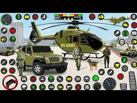 US Army Cargo Truck Transport Military Drone Transporter Truck 3D | Android Gameplay |Part 1
