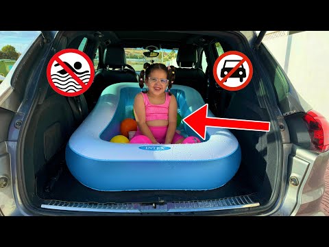 Amira sais pas où mettre la piscine 😳 règles de comportement et de sécurité en voiture