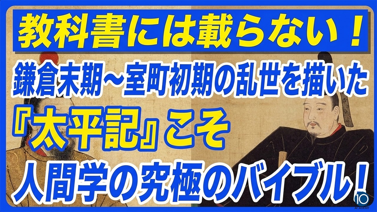 教科書には載らない！鎌倉末期〜室町初期の"乱世"を描いた『太平記』こそ、人間学の究極のバイブル！ | 兵藤裕己