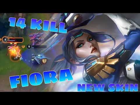Wild Rift PBE Server:TOP NEW SKIN FIORA 14 KILL GAMEPLAY