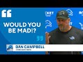 Dan Campbell "DOESN'T WANT TO TALK ABOUT" 2-PT attempt penalty | CBS Sports