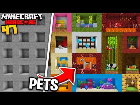 Building a Giant Zoo in Minecraft for Taming All the Pets