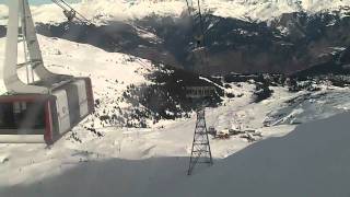 preview picture of video 'View from the Saulire Cable Car, Courchevel, France.'