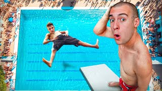 HO AFFITTATO una PISCINA per 24H con il CAMPIONE del MONDO di TUFFI!!