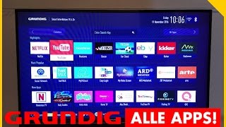 GRUNDIG SMART TV APPS! Grundig SmartTV 43 GFB 6621 Test - Smart TV Application Store Testbericht