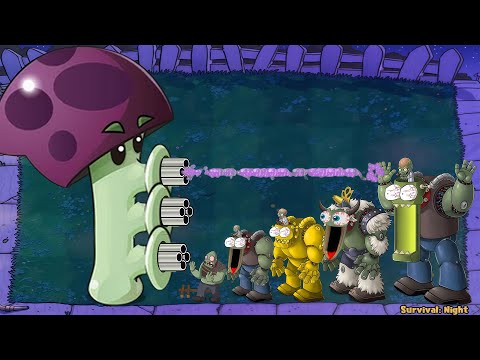 Scaredy Shroom Vs Giga Gargantuar Vs Dr Zomboss Plants Vs Zombies