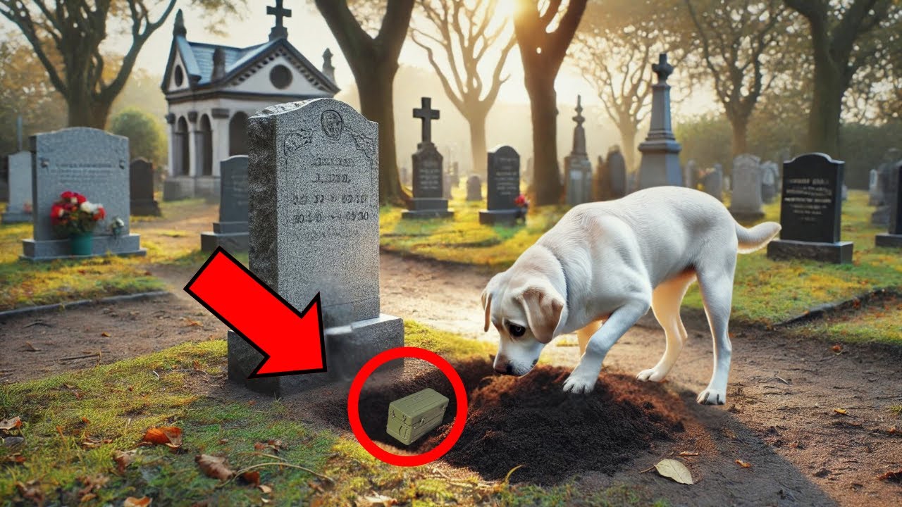 😰 PERRO CAVA UN HOYO EN EL CEMENTERIO Y CUANDO SU DUEÑO VE LO QUE HAY DENTRO, LLAMA A LA POLICÍA...