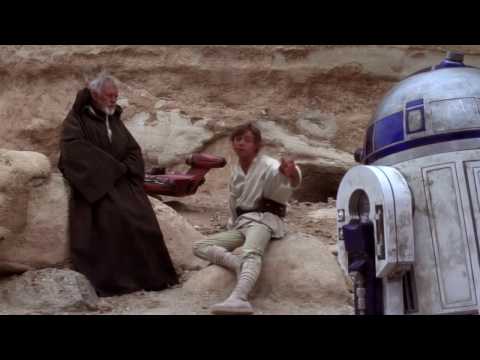 Luke Meets Obi Wan (with flashback scenes)