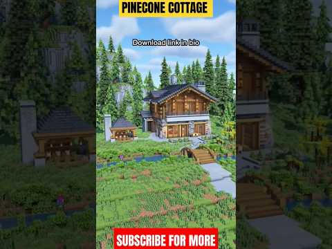 Pinecone Cottage - Minecraft speed build Timelapse #shorts