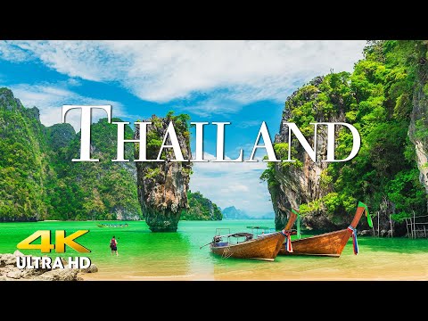 FLYING OVER THAILAND (4K UHD) Beautiful Nature Scenery with Relaxing Music | 4K VIDEO ULTRA HD