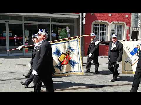 Neusser Grenadierkorps Patronatstag 2019 von der Marienkirche zum Landestheater