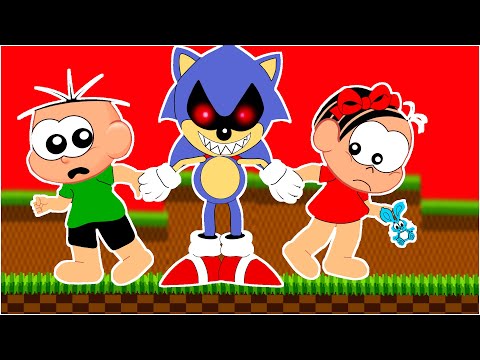 Cebolinha e Mônica em Sonic EXE - O Jogo Assustador do Sonic - Desenho Animado