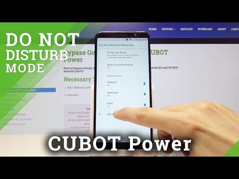 How to Enable Do Not Disturb Mode in CUBOT Power - Silent Mode