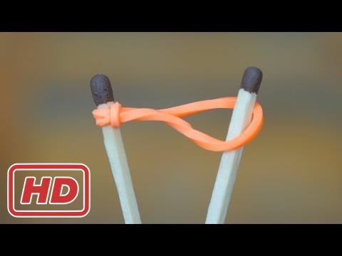 Como encender a un fósforo con una banda elástica