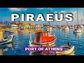 PIRAEUS, the Port City of ATHENS, Greece 🇬🇷 | 4K 2023 Summer Walking Tour | Ferry Port, City, Marina