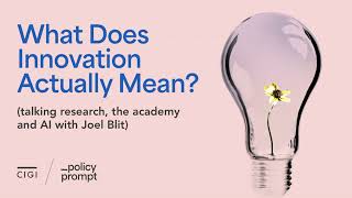 What Does Innovation Actually Mean? (talking research, the academy and AI with Joel Blit)