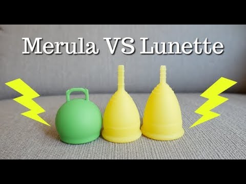 Merula Vs Lunette, menstrual cup comparison