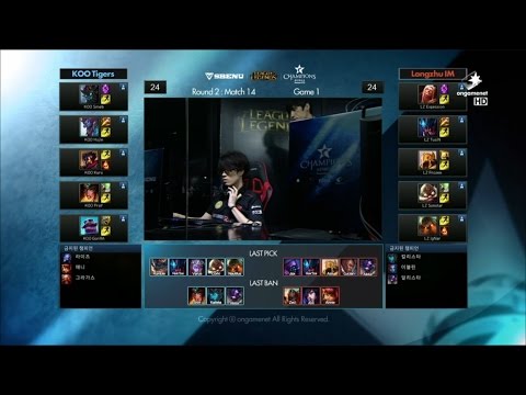 KOO vs LZ Game 1 Highlights - KOO TIGERS vs LONGZHU IM - Week 8 LCK Champions Korea Summer 2015