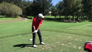 Justin Kim UNLV golf mid iron tee shot par3 h2 tavistock Isleworth 10/22/19