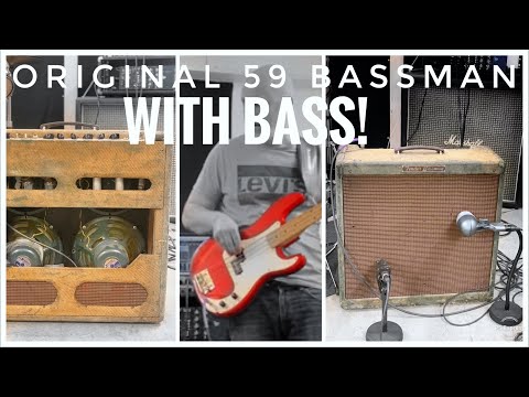 Original 1959 Fender BASSman Turns Out to be an Amazing BASS AMP! ;-)