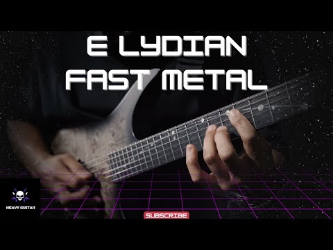 Fast Metal  E lydian  Guitar modal backing jam track