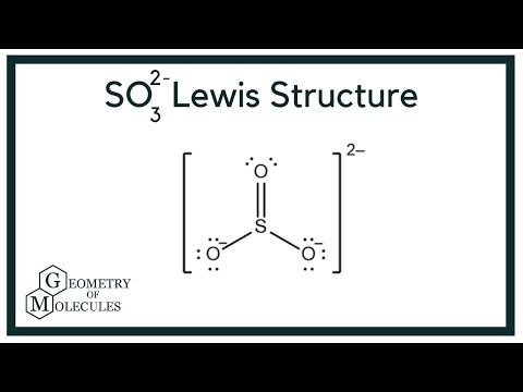 SO3 2- Lewis Structure (Sulfite Ion)