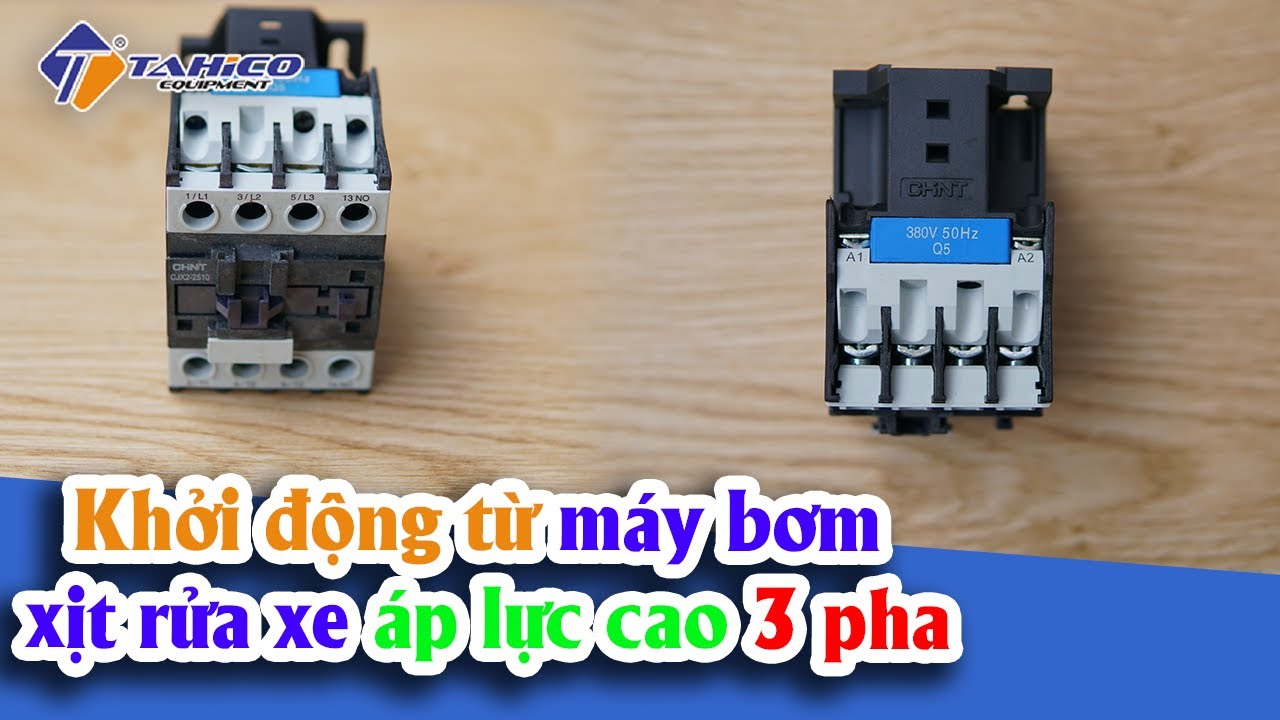 Khởi động từ máy bơm xịt rửa xe áp lực cao 3 pha 15