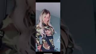 Tiktok babe with massive breasts knows how to work them