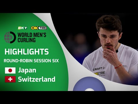 HIGHLIGHTS: Japan v Switzerland - Round robin - BKT Tires & OK Tire World Men's Curling Championship