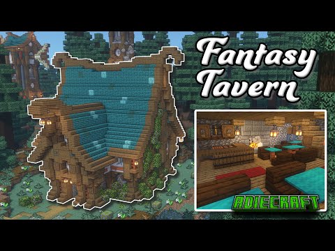 Minecraft: How to build a Fantasy Tavern - With full interior