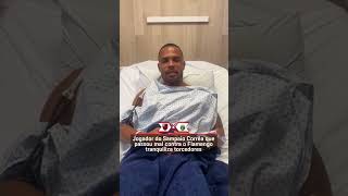 "O pior já passou": Alexandre, atleta do Sampaio Corrêa, tranquilizou após o susto contra o Flamengo