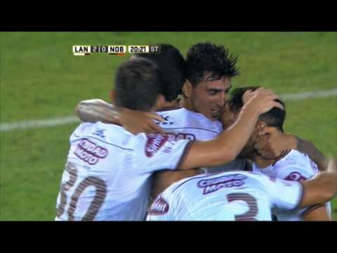Gol de Martínez. Lanús 2 Newell's 0. Fecha 6. Torneo Primera División 2016