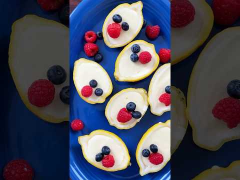 Lemon Posset 🍋 Just 3 Ingredients & No Gelatin! #shorts