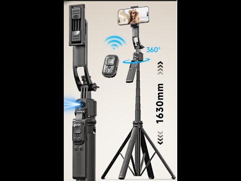 C17, #C17, 360° Smart Automatic Rotation Selfie Stick AI Auto Face Tracking Tripod ，#wholesale