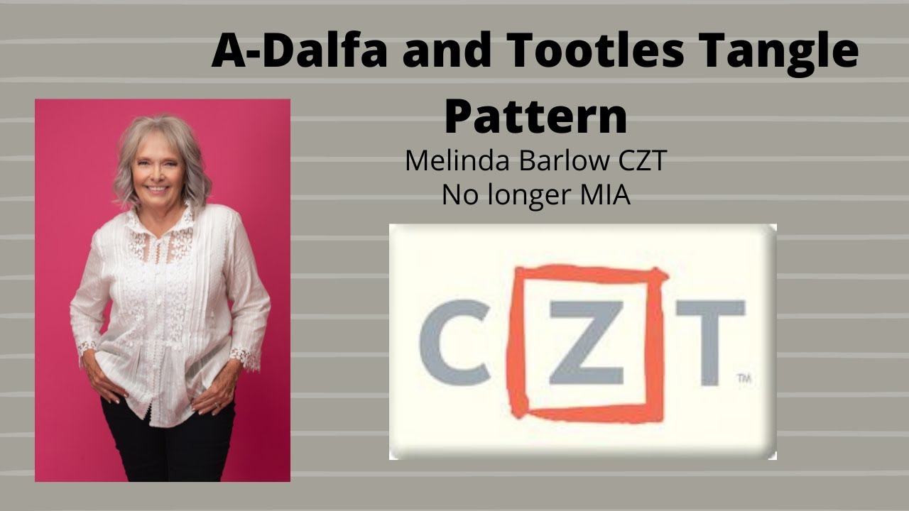 A-dalfa and Tootles Tangle Pattern